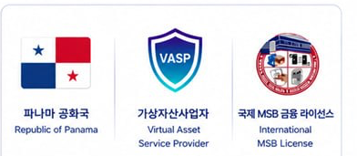 파나마 VASP · International MSB 라이선스 배지